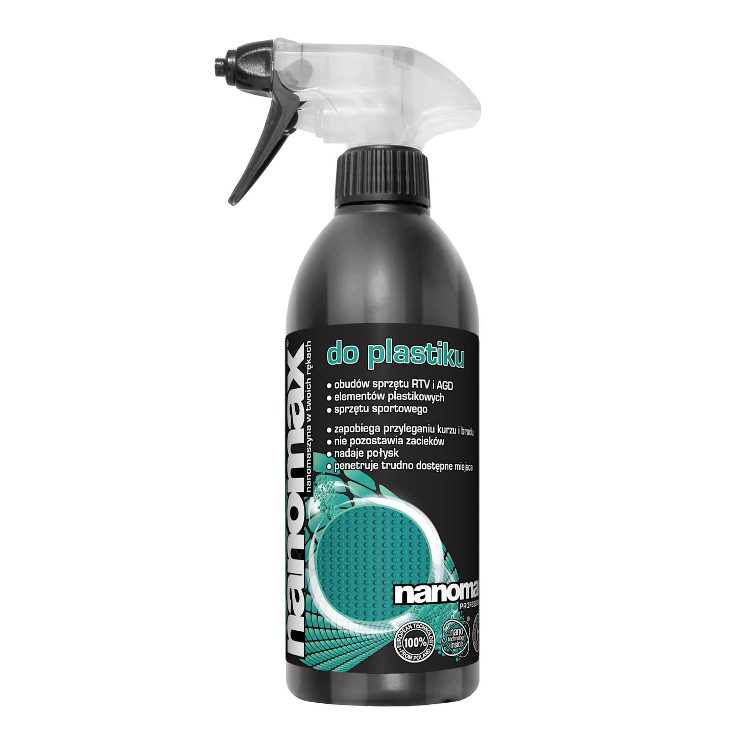 Profesjonalny płyn nanomax do plastiku w butelce 500ml z aplikatorem