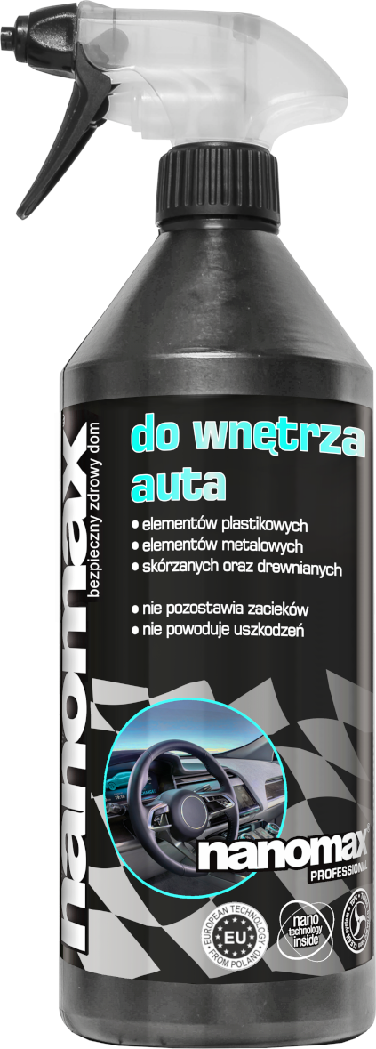 nanomax® do wnętrz aut – czyszczenie kokpitu, plastiku i tapicerki