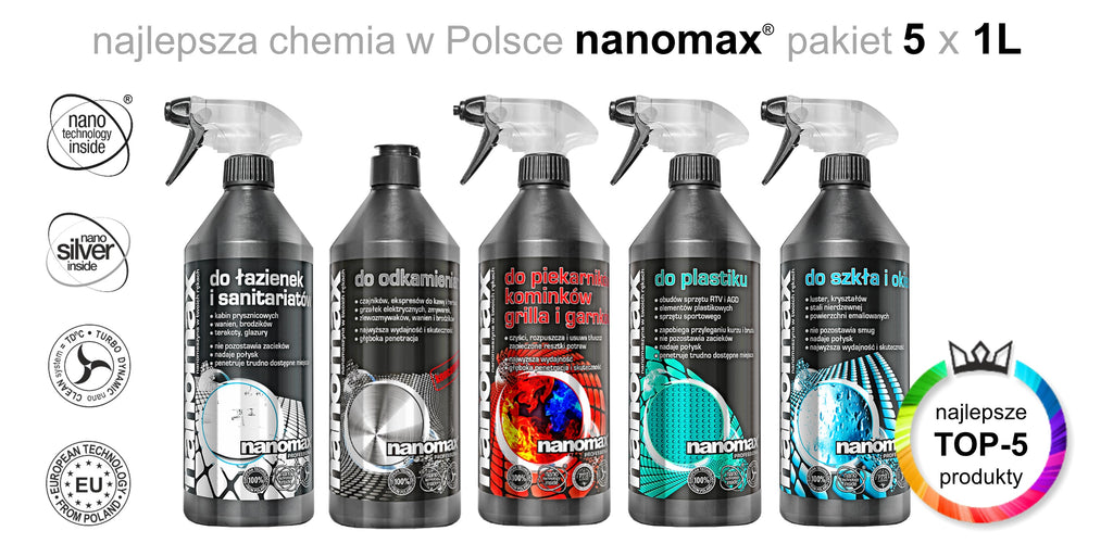 Zestaw TOP 5 – profesjonalne środki czystości do całego domu i wnętrz