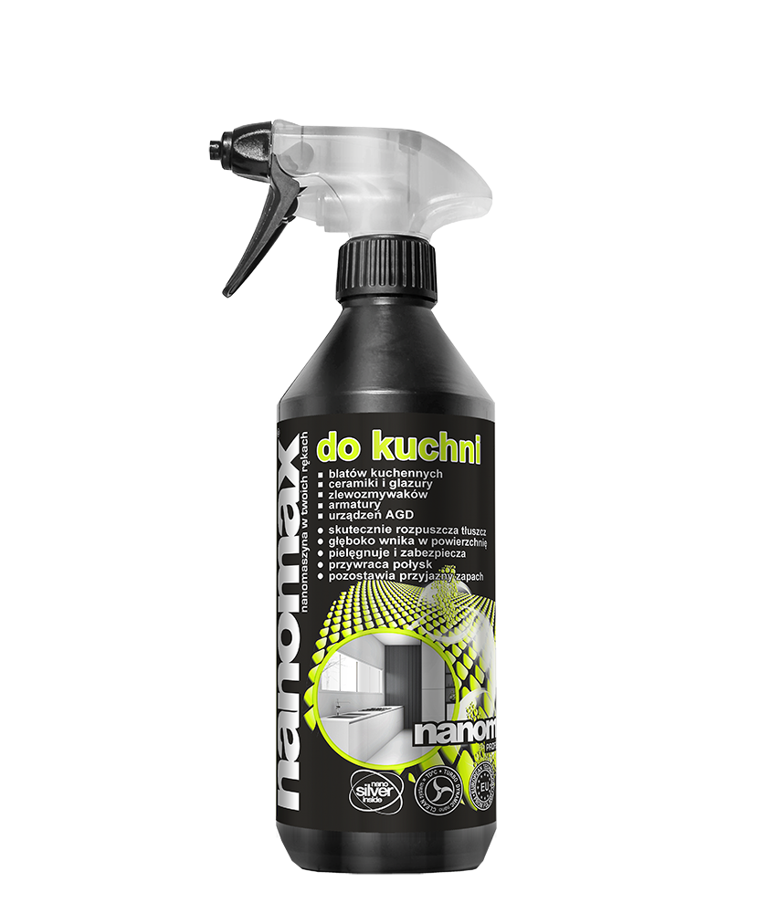 Płyn nanomax do kuchni 500ml - odtłuszczacz do blatów okapu i piekarnika