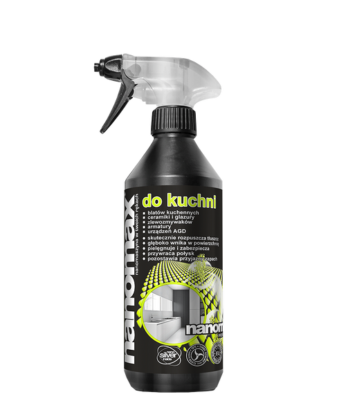 Płyn nanomax do kuchni 500ml - odtłuszczacz do blatów okapu i piekarnika