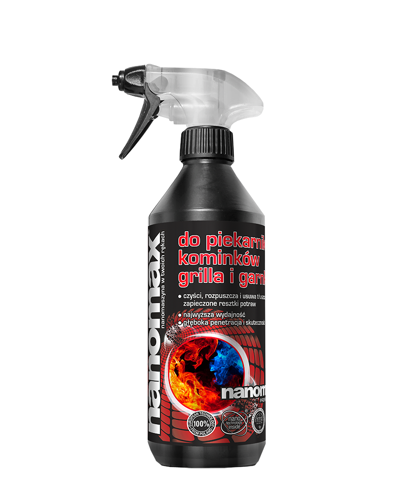 Płyn nanomax do piekarnika i grilla 500ml - usuwa tłuszcz i przypalenia bez szorowania
