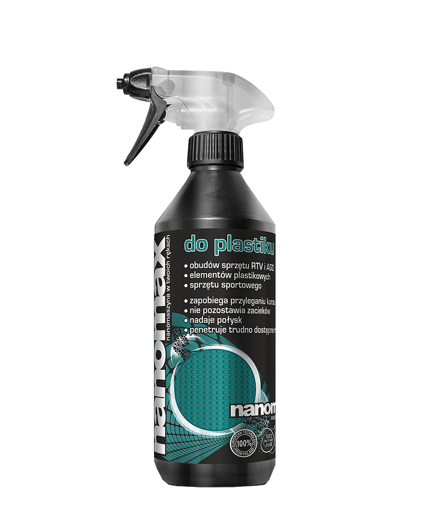 Płyn nanomax do plastiku 500ml - środek czyszczący tworzywa sztuczne z ochroną
