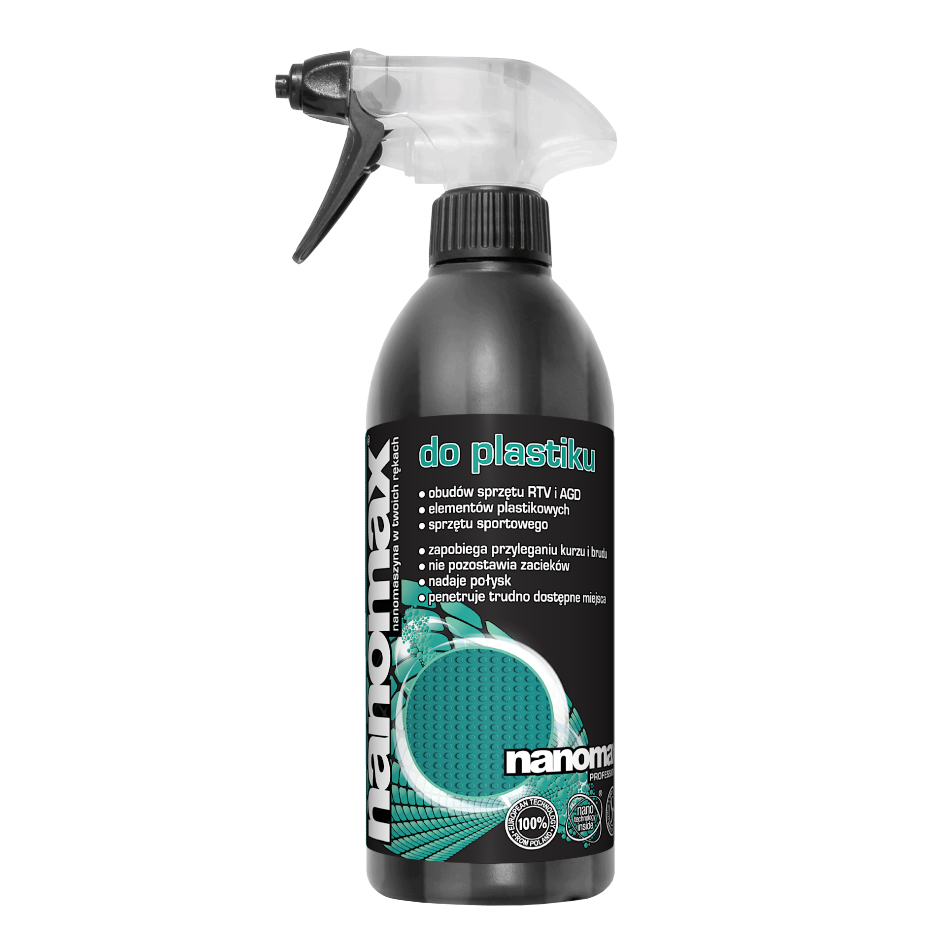 Profesjonalny płyn nanomax do plastiku w butelce 500ml z aplikatorem
