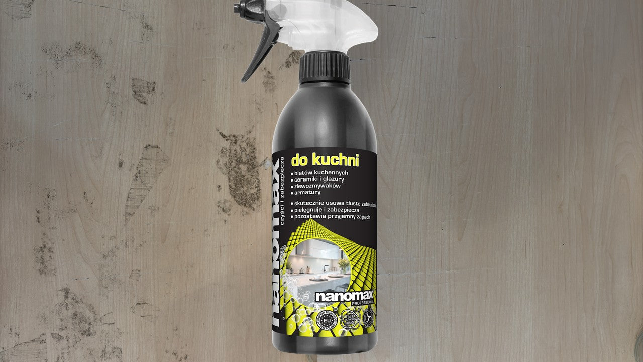 Zestaw DUO do kuchni nanomax® – płyn do piekarnika i odtłuszczacz do blatów, okapu i kuchni bez szorowania
