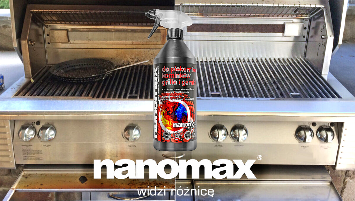 nanomax® – Profesjonalny płyn do czyszczenia piekarników, kominków, grilli i garnków